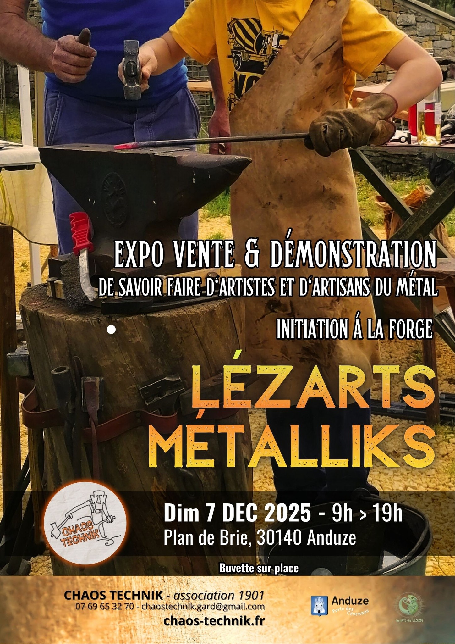 affiche lezarts metalliques